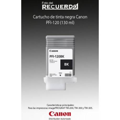 Cartucho de tinta negra mate Canon PFI-120 (130 ml)