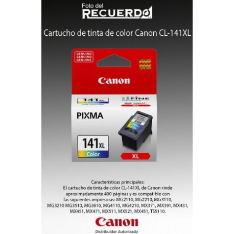 Cartucho de tinta de color Canon CL-141XL