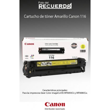 Cartucho de tóner Amarillo Canon 116