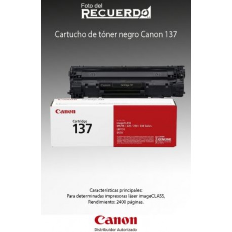Cartucho de tóner negro Canon 137