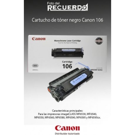 Cartucho de tóner negro Canon 106