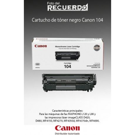 Cartucho de tóner negro Canon 104