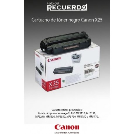 Cartucho de tóner negro Canon X25